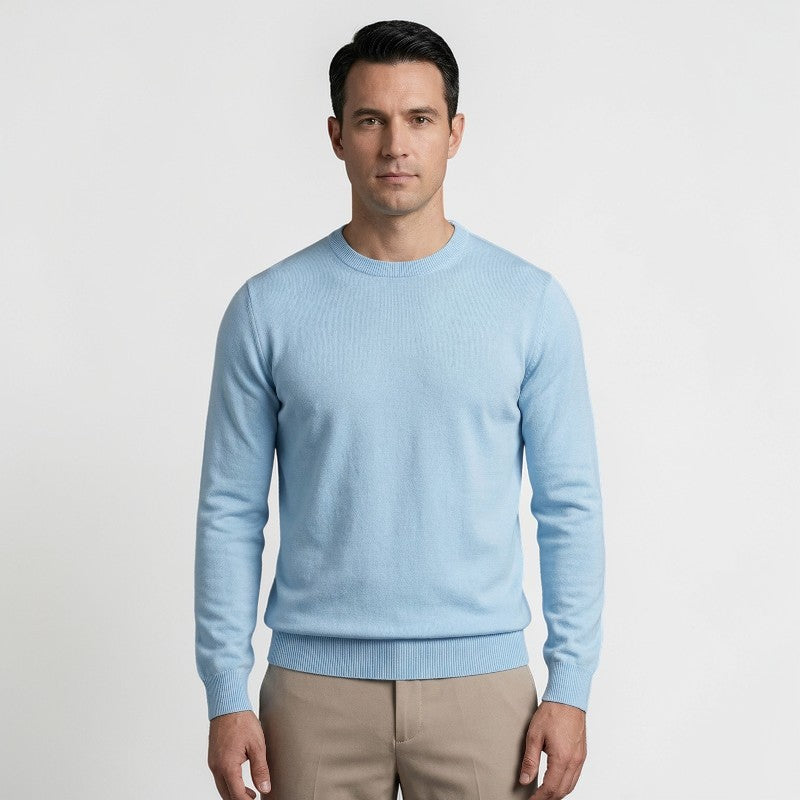 Orvalés | Pull Homme Col Rond Maille Confort Coupe Classique