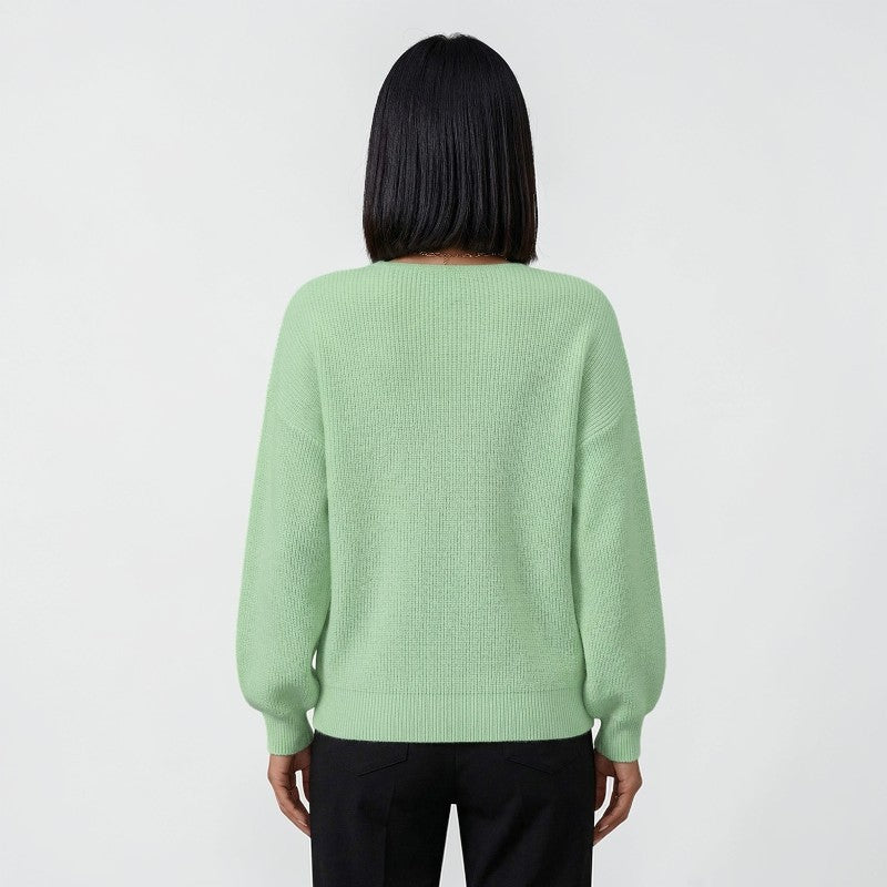 Orvalés | Pull Femme Léger Maille Fine Col V Coupe Ample