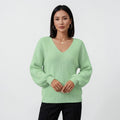 Orvalés | Pull Femme Léger Maille Fine Col V Coupe Ample
