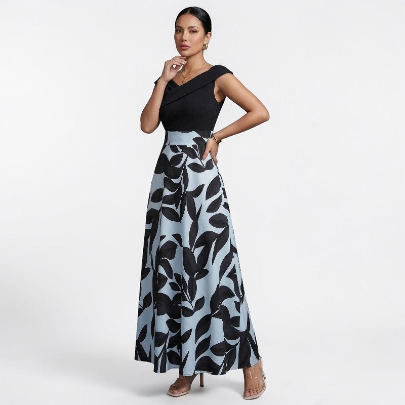 Orvalés | Robe courte manches femme florale élégante A-line été