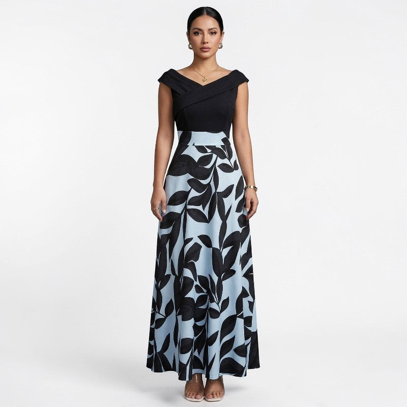 Orvalés | Robe courte manches femme florale élégante A-line été