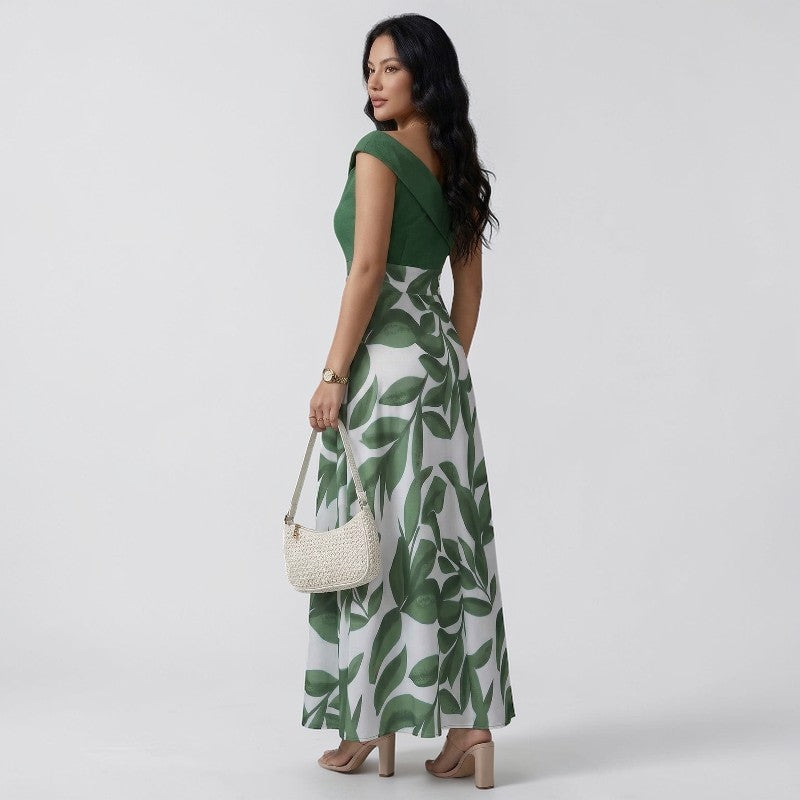 Orvalés | Robe courte manches femme florale élégante A-line été