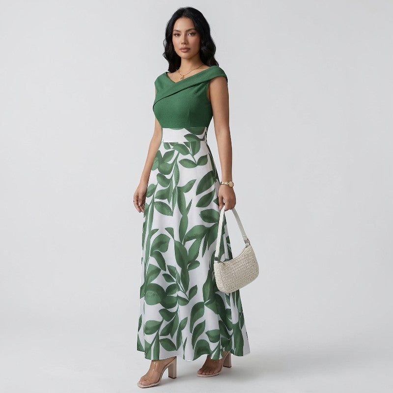 Orvalés | Robe courte manches femme florale élégante A-line été