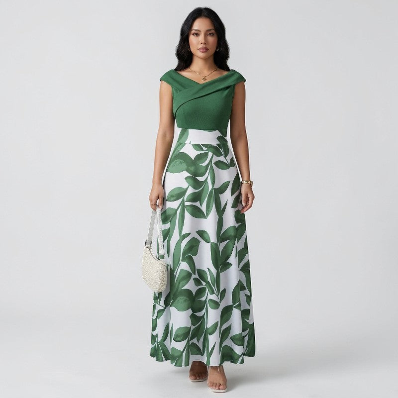 Orvalés | Robe courte manches femme florale élégante A-line été