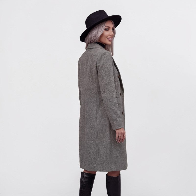 Orvalés | Manteau trench femme couleur unie style intemporel