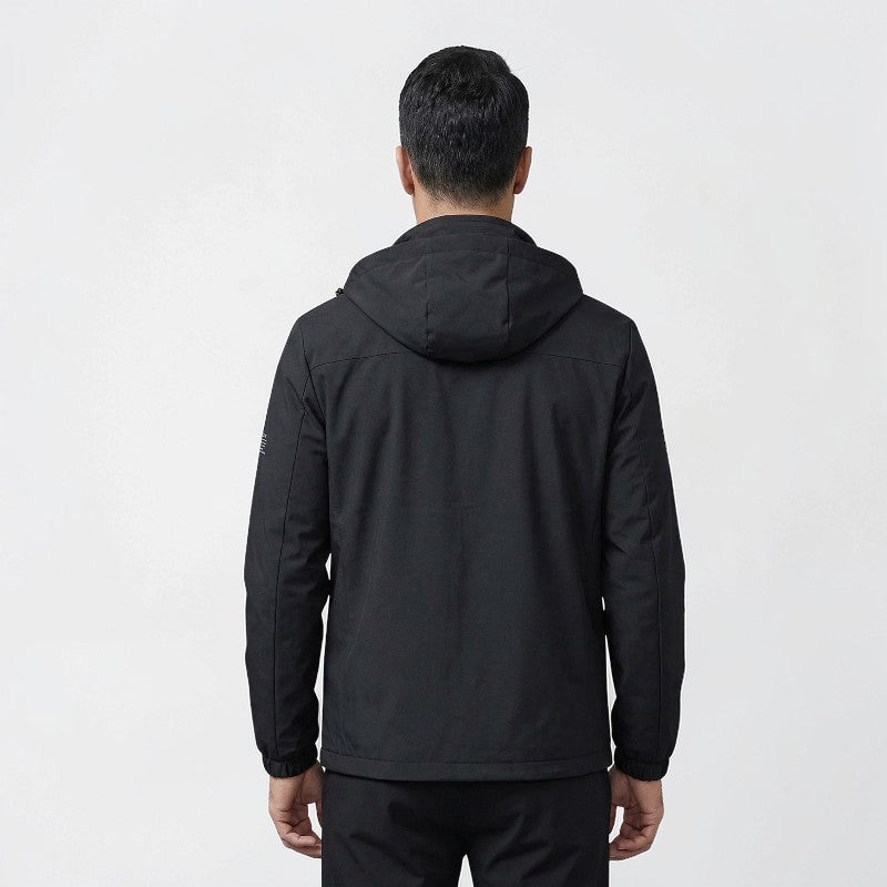 Orvalés | Veste à capuche homme polyester léger confort coupe décontractée