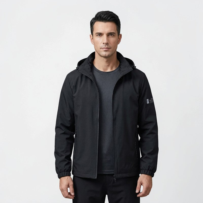 Orvalés | Veste à capuche homme polyester léger confort coupe décontractée