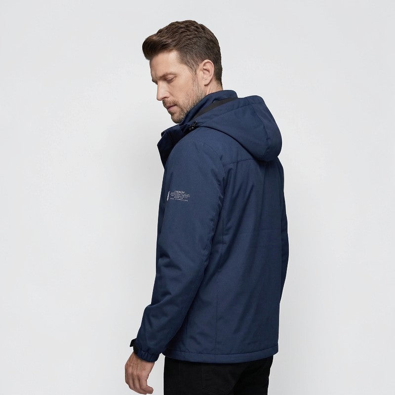 Orvalés | Veste à capuche homme polyester léger confort coupe décontractée