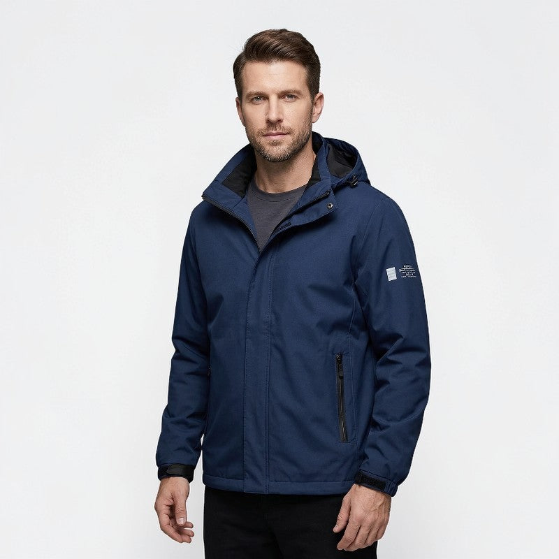 Orvalés | Veste à capuche homme polyester léger confort coupe décontractée