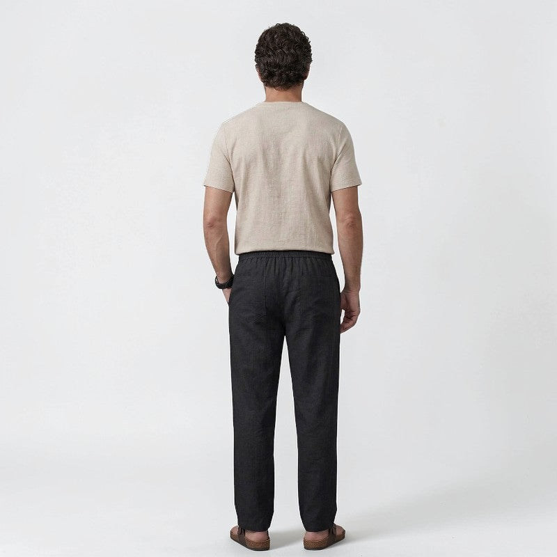 Orvalés | Pantalon lin homme été léger coupe droite confortable