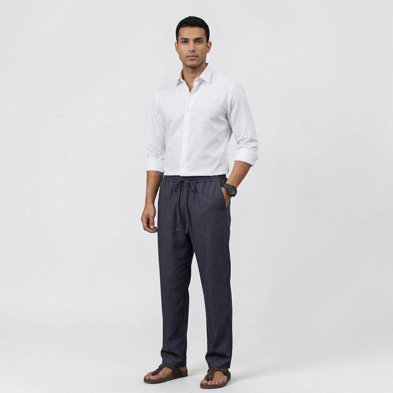 Orvalés | Pantalon Décontracté Lin Homme Taille Cordon Confort Quotidien
