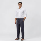 Orvalés | Pantalon Décontracté Lin Homme Taille Cordon Confort Quotidien