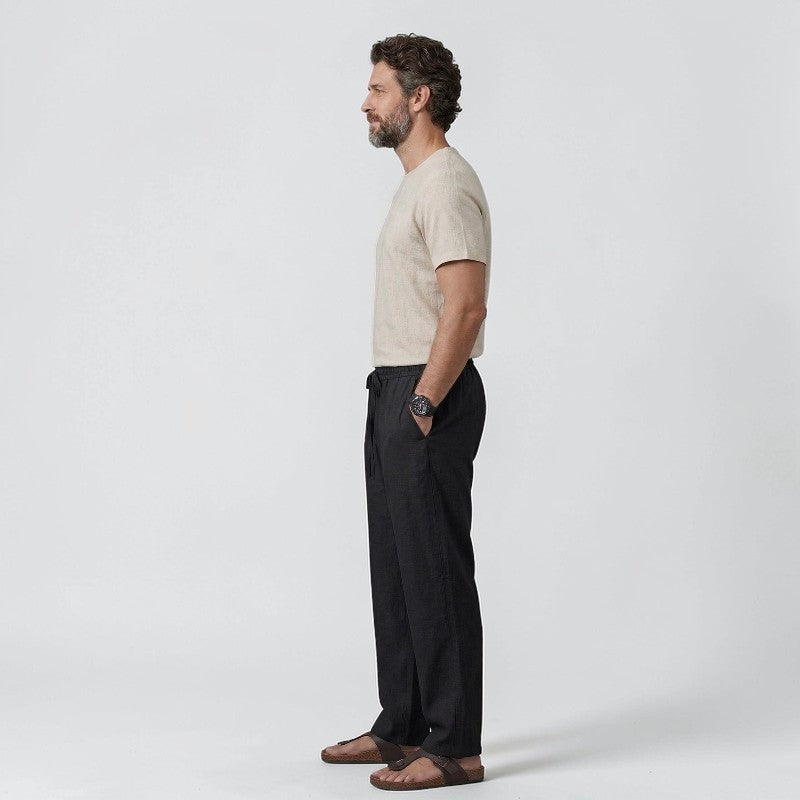 Orvalés | Pantalon lin homme été léger coupe droite confortable